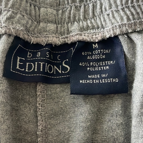 Men’s Basic Editions Cotton Lounge Shorts Bundle Size Medium Navy and Gray - Picture 7 of 9
